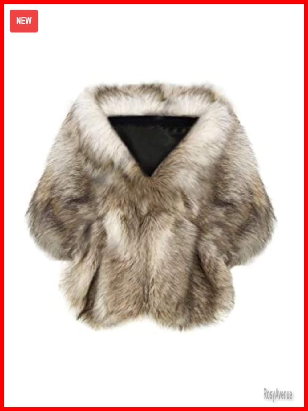 Faux Fur Collar Wrap Scarf Shawl Evening Cape Winter Cover Up
